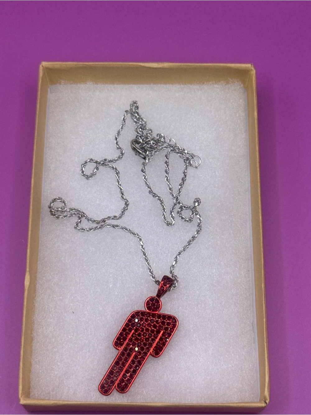 Billie Eilish Red Blohsh Necklace